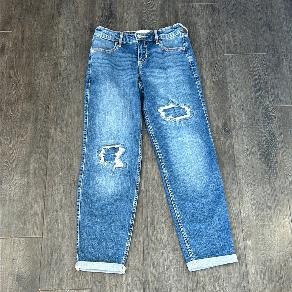 Abercrombie kids cuffed jeans